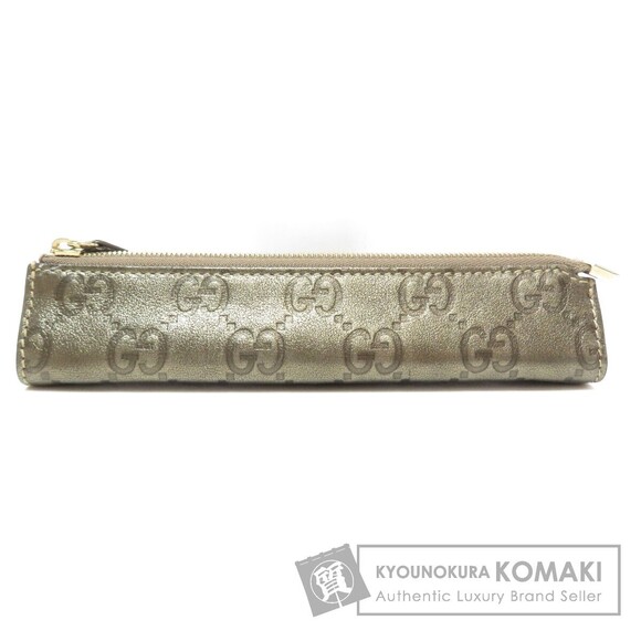 Gucci GG Pattern Leather Pen Wallet Case - Picture 1 of 10